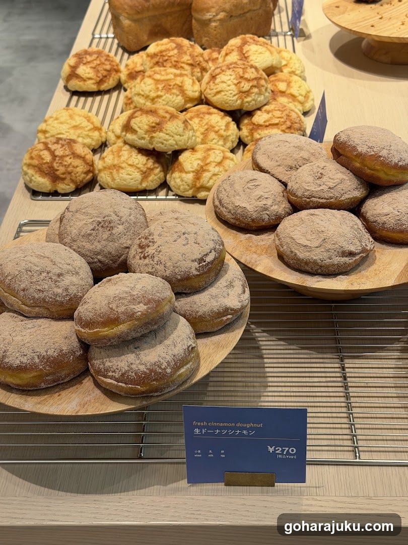Bakery Display with Donuts and Pastries