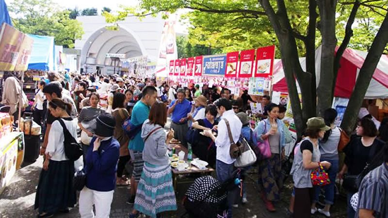 Namaste India festival atmosphere in Yoyogi Park