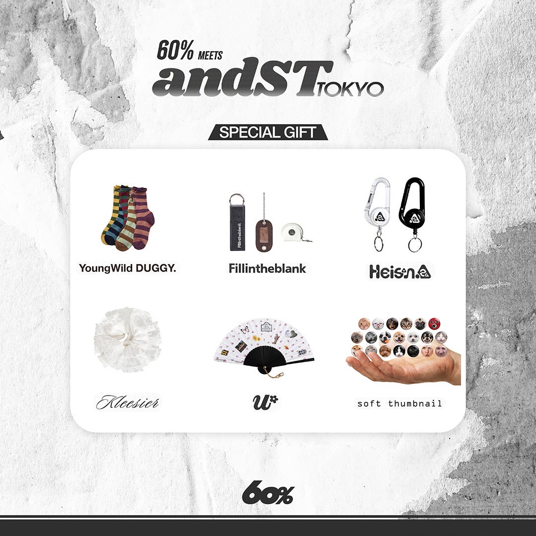 60% meets and ST TOKYO novelty campaign visual