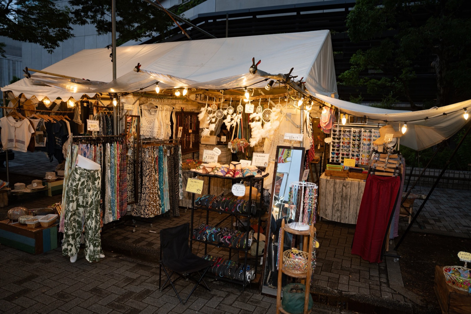 Night lighting on Yoyogi Park Keyaki Namiki