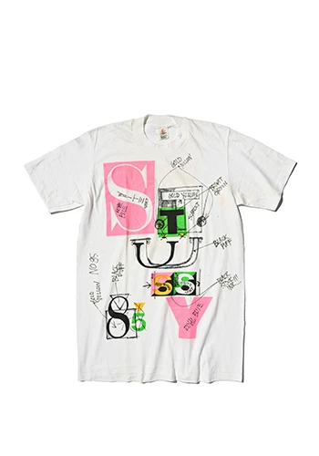 Vintage STUSSY 1985 T-shirt displayed at the Grand T-Shirt Exhibition 2026 in Omotesando Hills