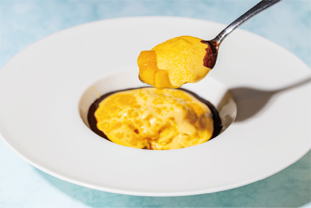 Spica melting mango tiramisu dessert at Omotesando Hills Hitosara 2026 summer, lunch course plus 800 yen