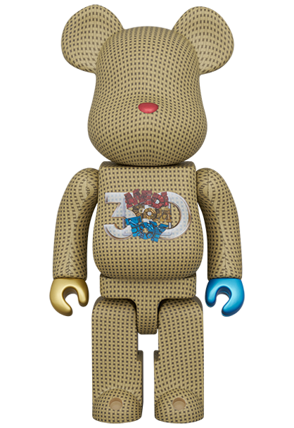 BE@RBRICK MEDICOM TOY 30th Anniversary 400% commemorative figure shown at the Omotesando Hills exhibition