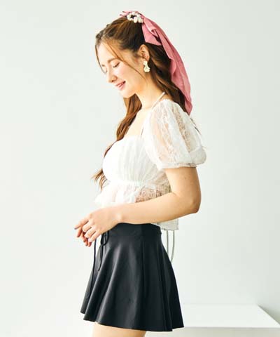 San-ai Resort 2026 puff sleeve 3-piece swimwear set priced at 22,000 yen