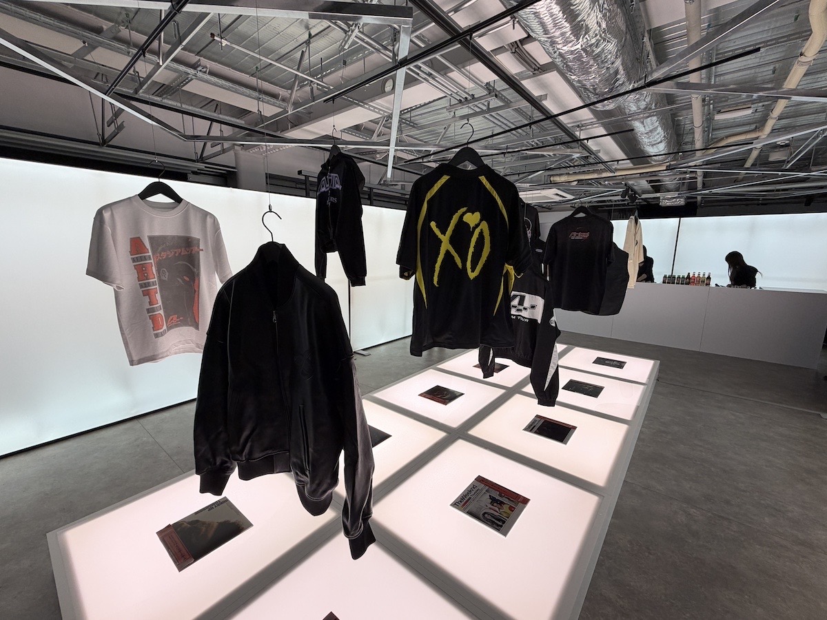 After Hours Til Dawn Tokyo pop-up interior at Universal Music Store Harajuku