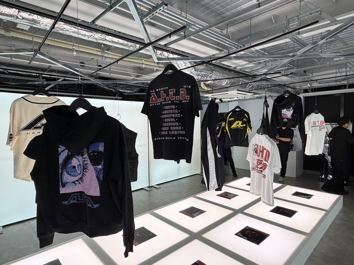 Lighting and video at The Weeknd After Hours Til Dawn Tokyo pop-up in Jingumae